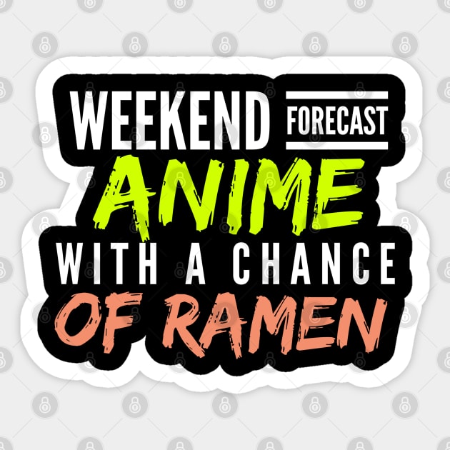 Vintage Anime and Ramen Lover Gift idea Sticker by Monster Skizveuo